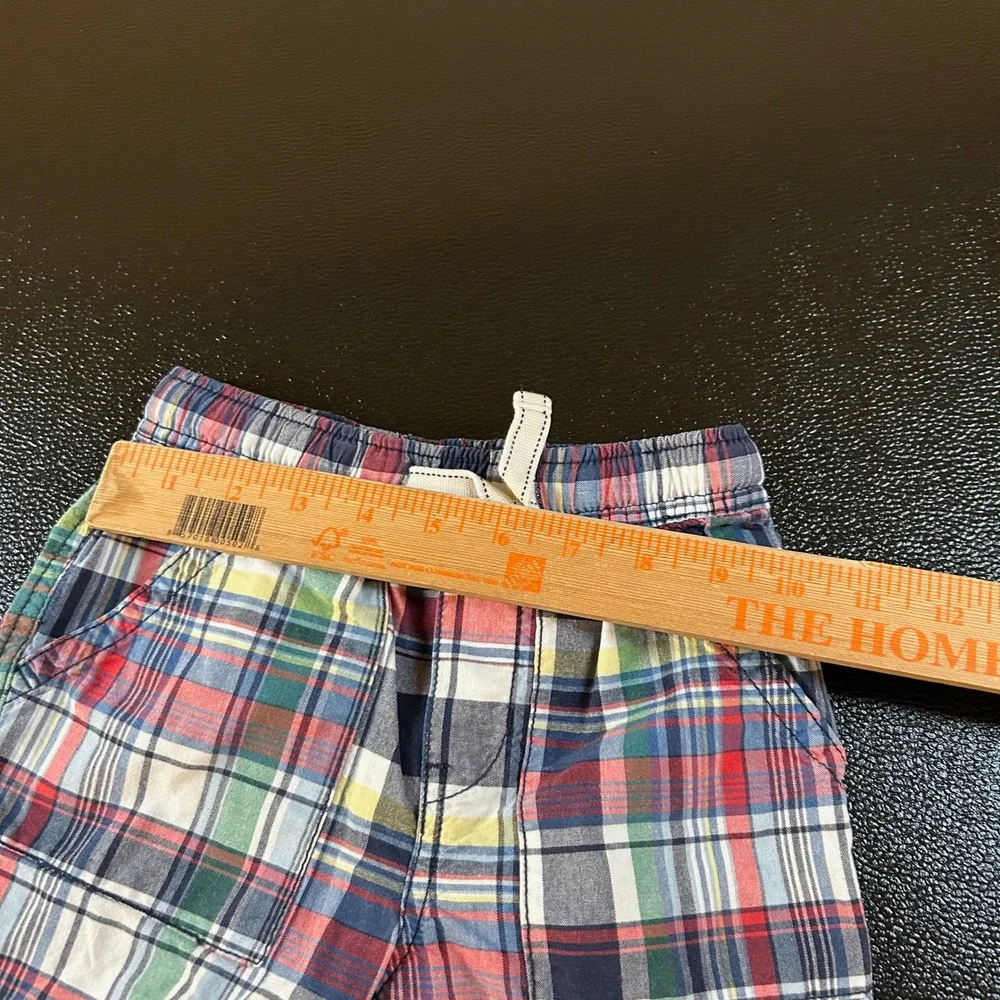 Childrens Place Plaid‎ Shorts Casual Summer Outfit Drawstring Toddler 4T